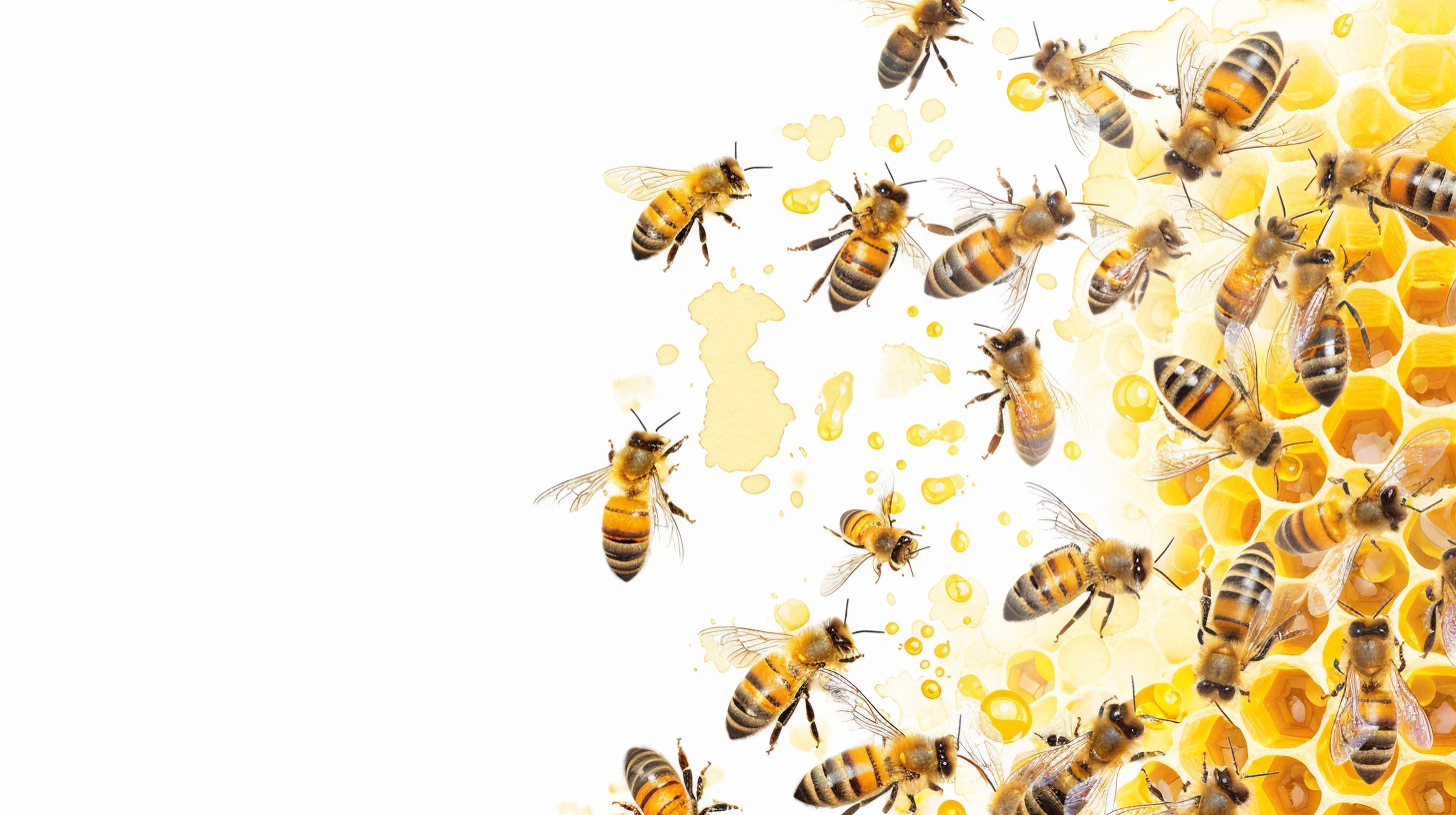 Bee Watercolor Vector Templates