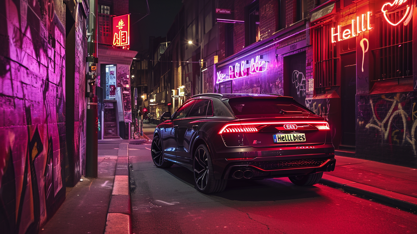 Audi Q8 Nighttime Image