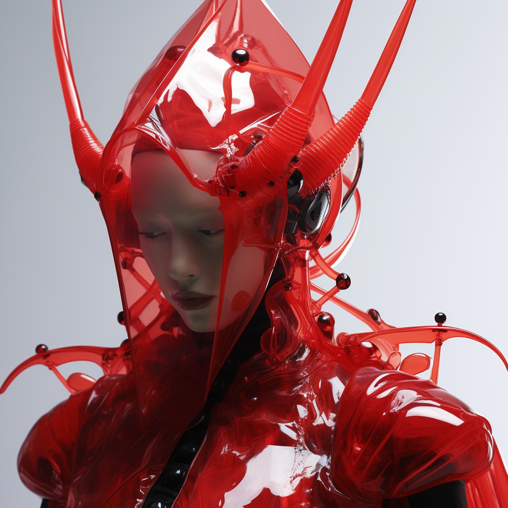 Stylish cyber devil costume DIY