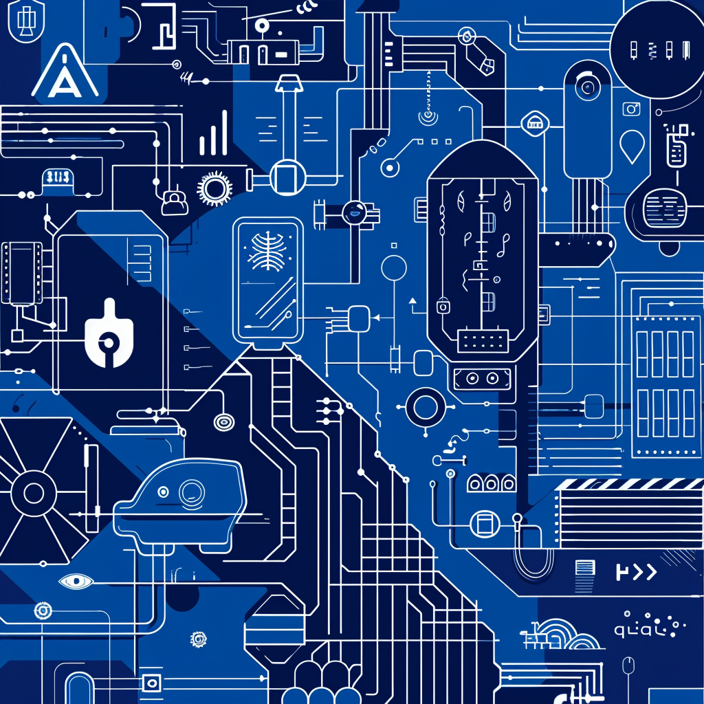 Cyber Security Line Illustration