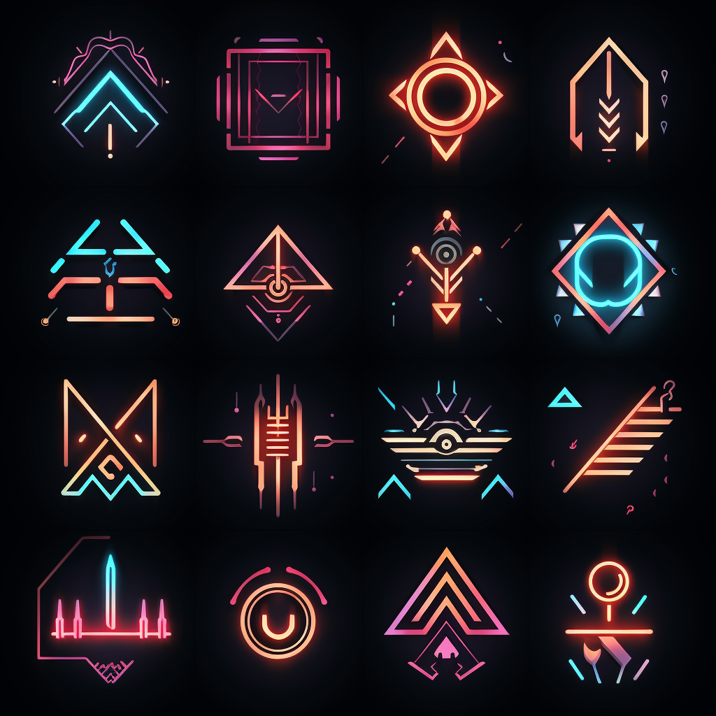 Cyber Punk Computer Icons Arrows