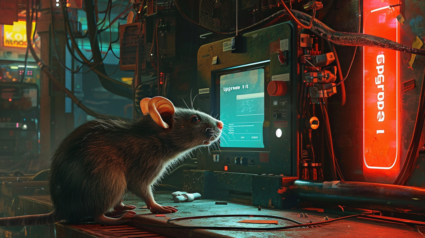 Cybernetic Rat Upgrading Device with Chip