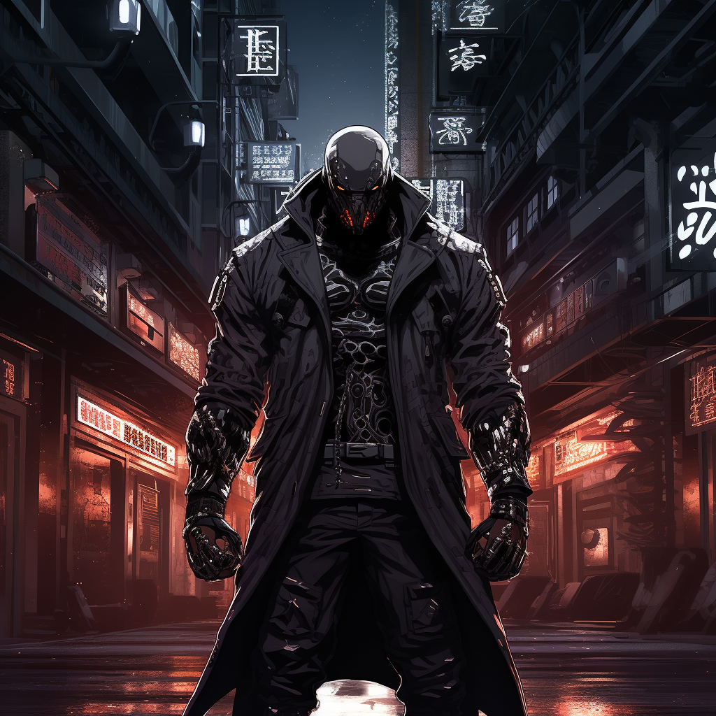 DC Comics Cyberpunk Bane in Futuristic Gotham