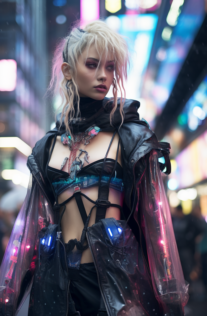 Cyberpunk star gazer fashion show