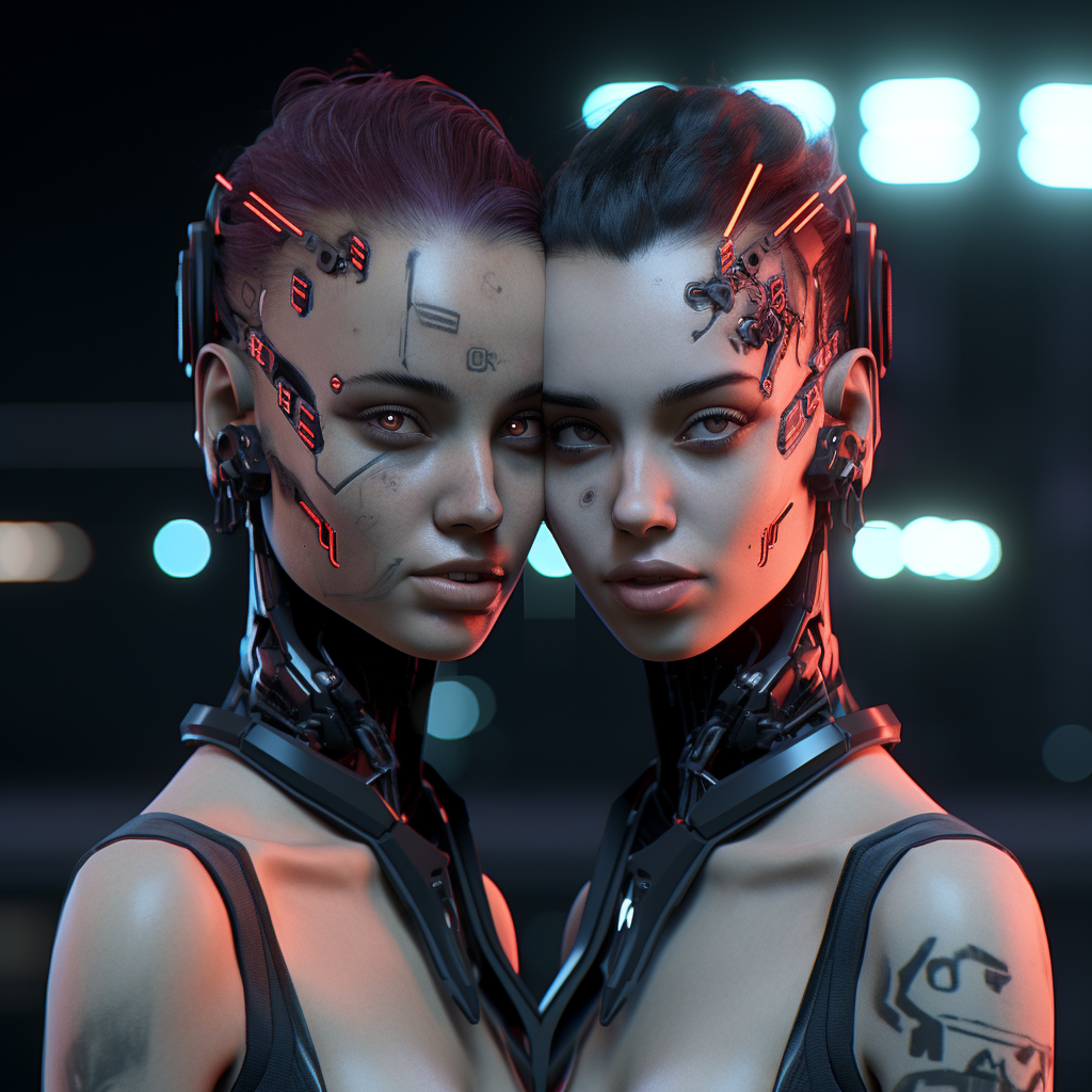 Cyberpunk Face Templates with High Quality Details