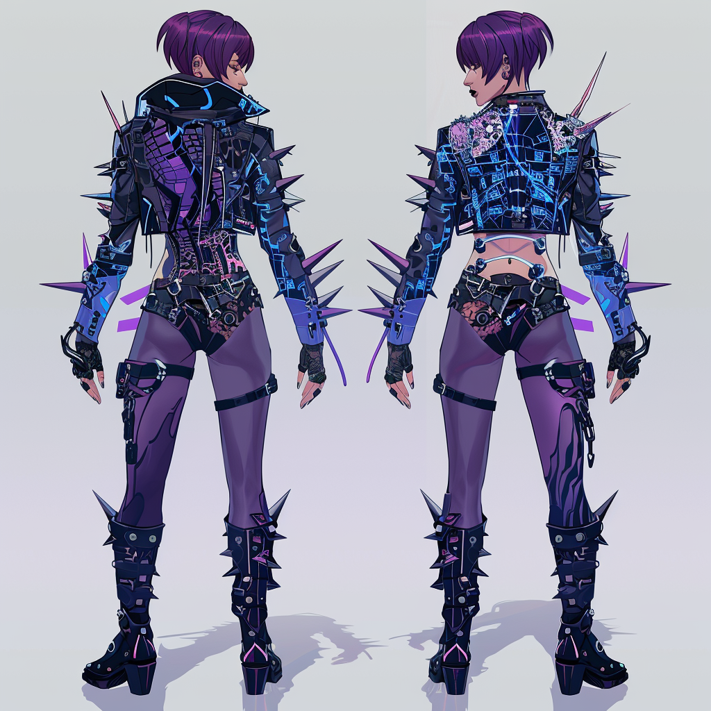 Female Cyberpunk Character Design