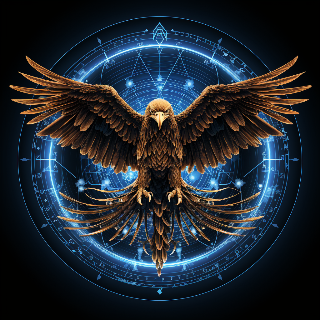 Digital Energy Cybersecurity Eagle Emblem