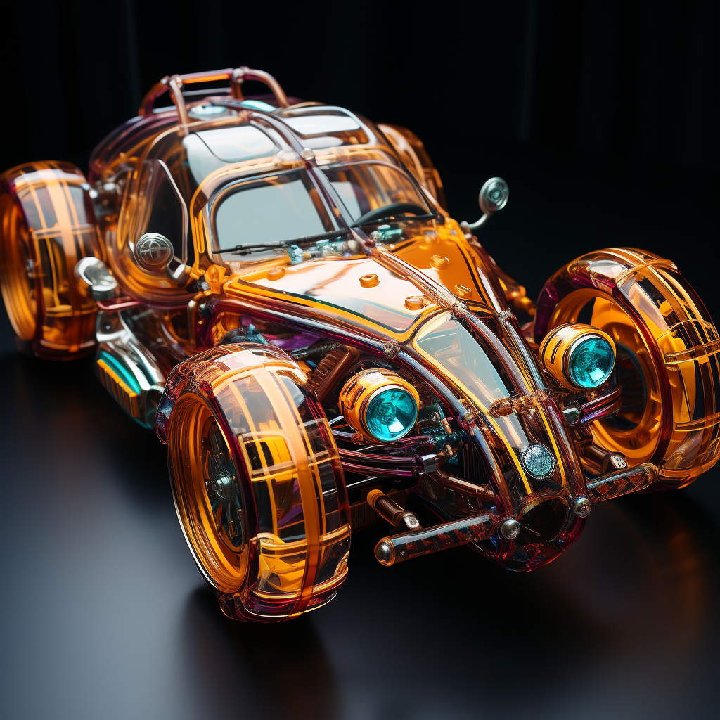 Stunning Cybertronic Robotic Car with Steampunk Vibes