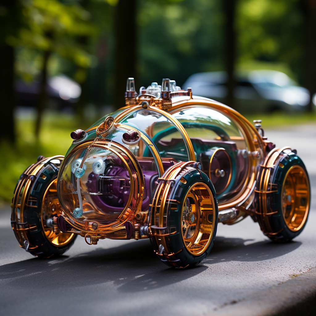 Beautiful Cybertronic Robotic Car Super Chrome