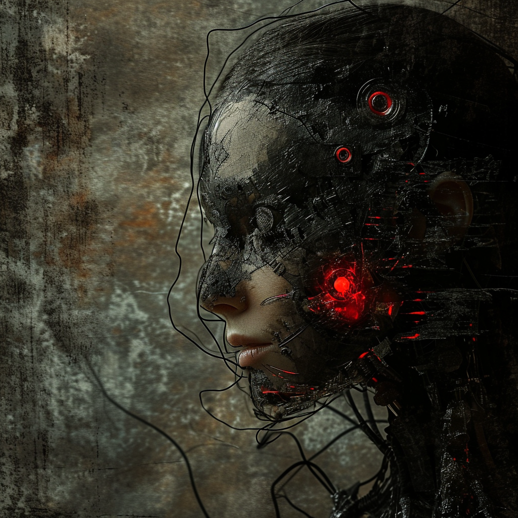 Cyborg Woman with Biomechanical Mutations Picture