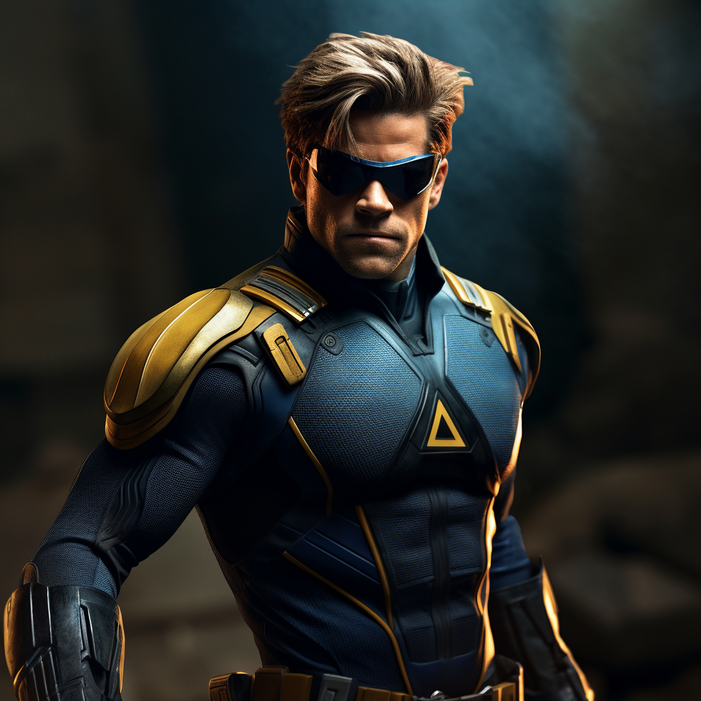 Chris Pine as Marvel's Cyclops in X-Men Outfit