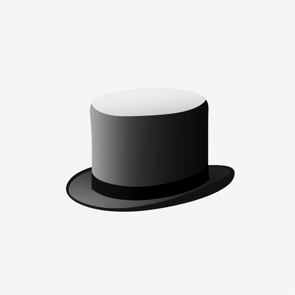 Black and White Cylinder Hat