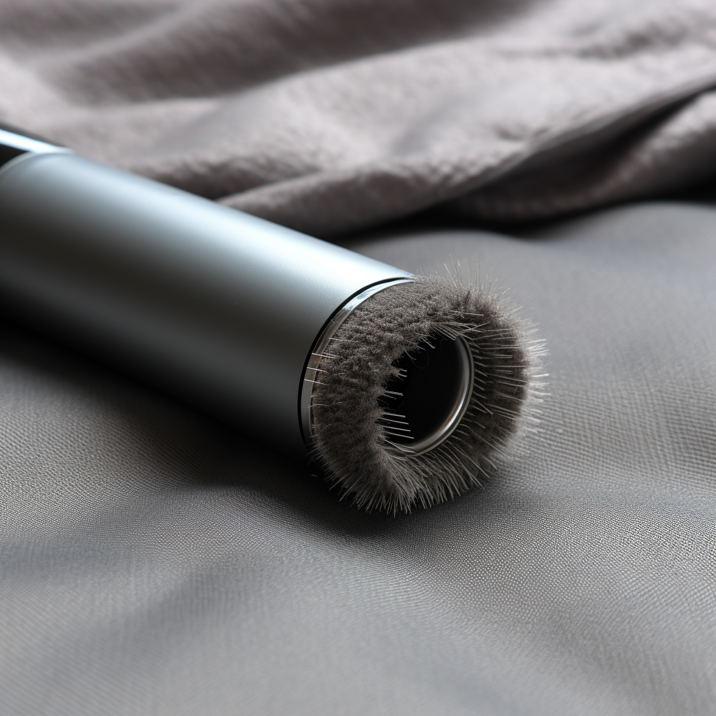 Super Soft Heather Grey Textile Roller Brush