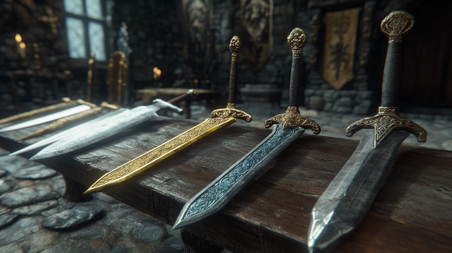 d&d loot weapon in 4k ultra realistic detail