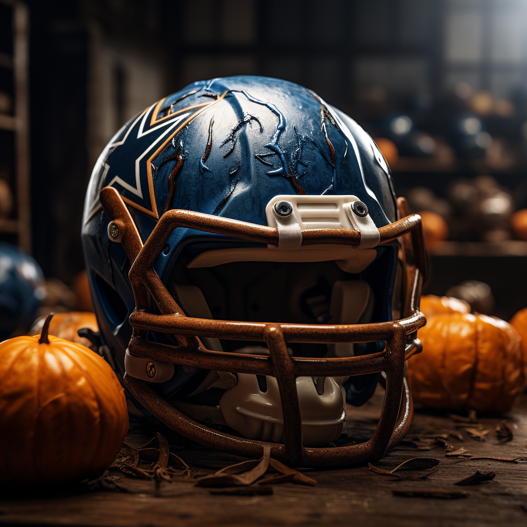 Dallas Cowboy Halloween Inspired Helmet