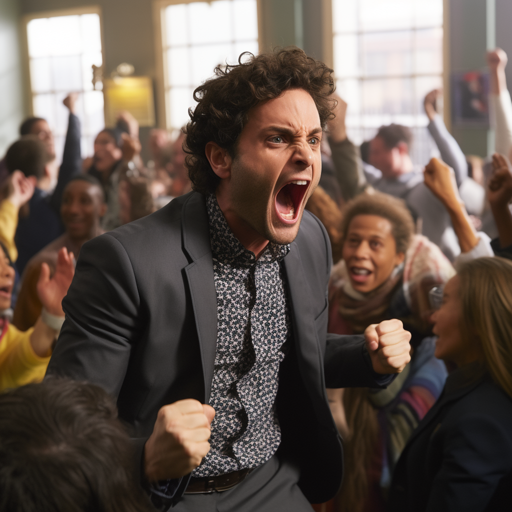 Dan Humphrey fighting Joe Goldberg fiercely