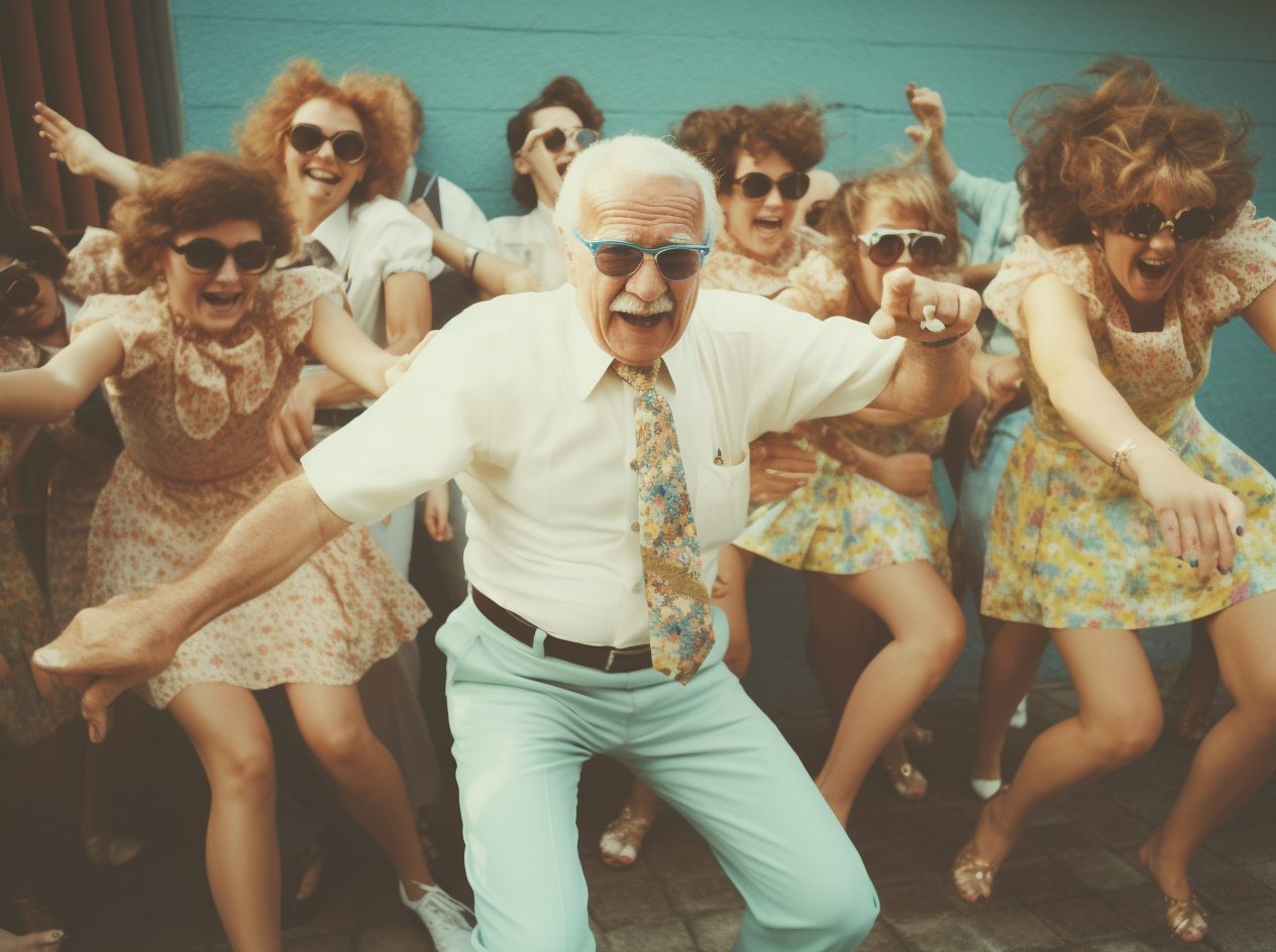 Group of People Dancing Joyfully