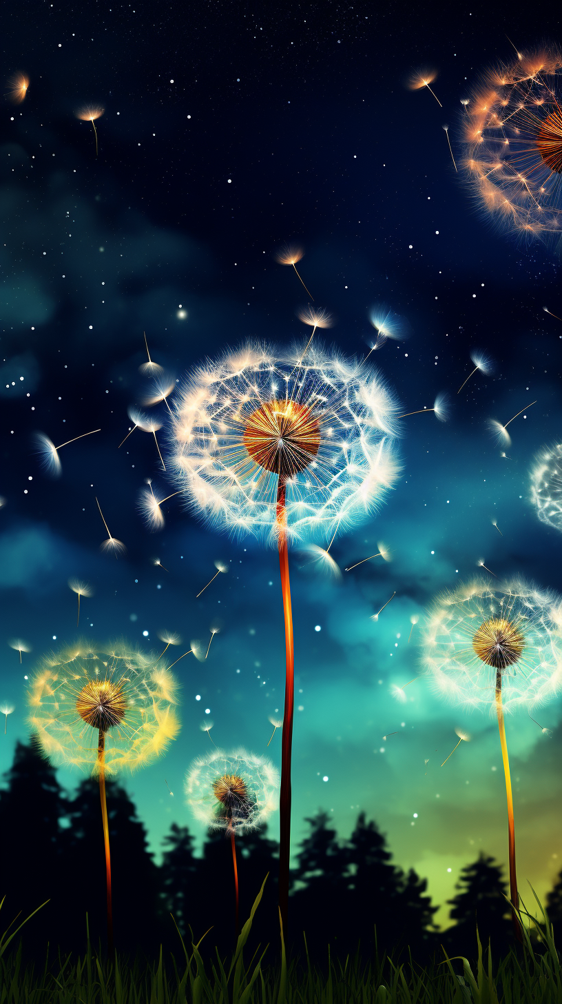 Dandelions in Galaxy Flight