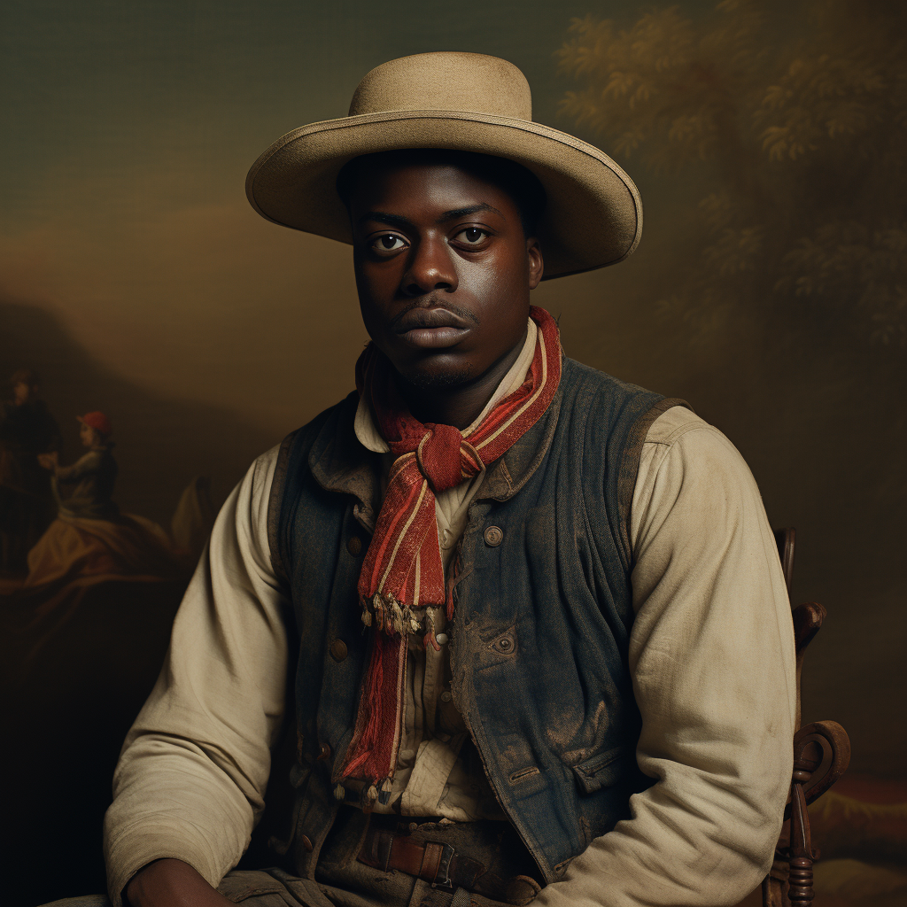 Daniel Kaluuya vintage farm clothes picture