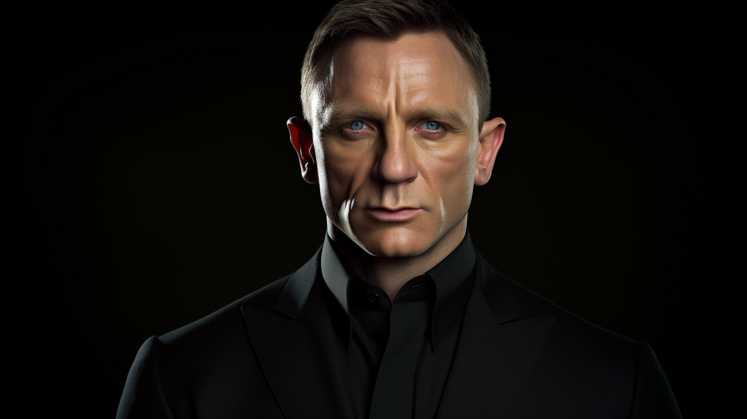 Daniel Craig in all-black special agent gear