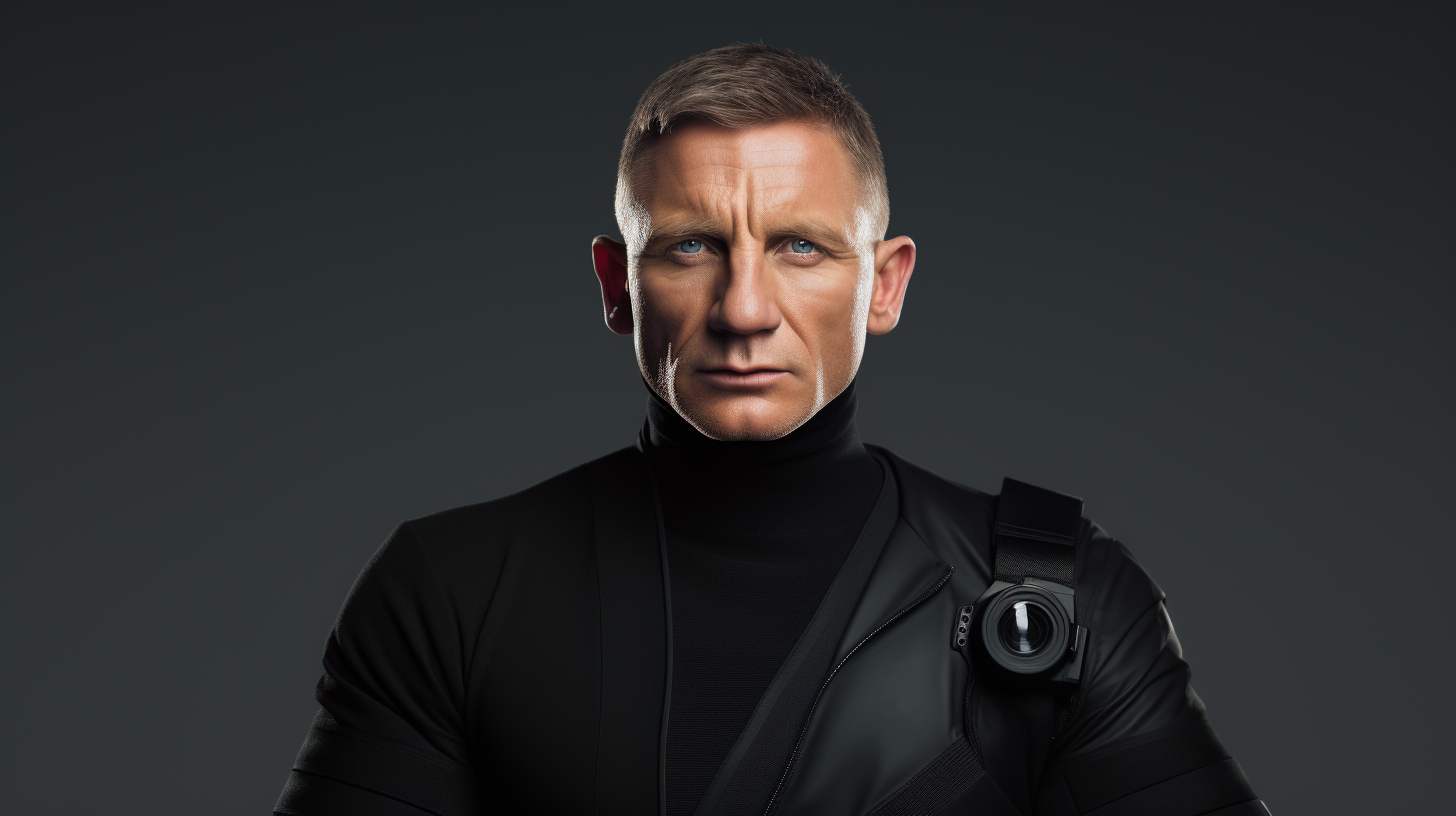 3D Model of Daniel Craig in Special Agent Gear