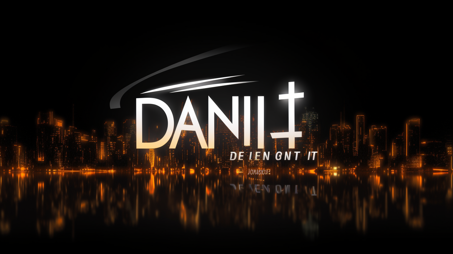Fitness brand logo in dynamic city
