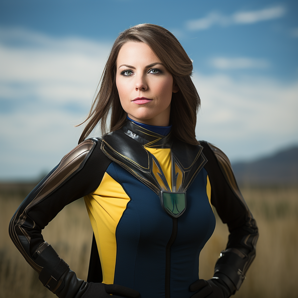 Danielle Smith Superhero Oil Gas Girl