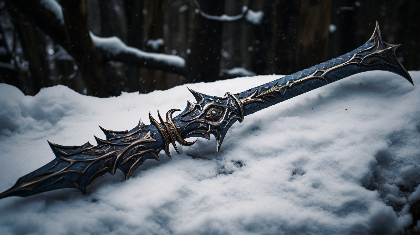 Powerful two-handed sword, Dark Bite of Winter