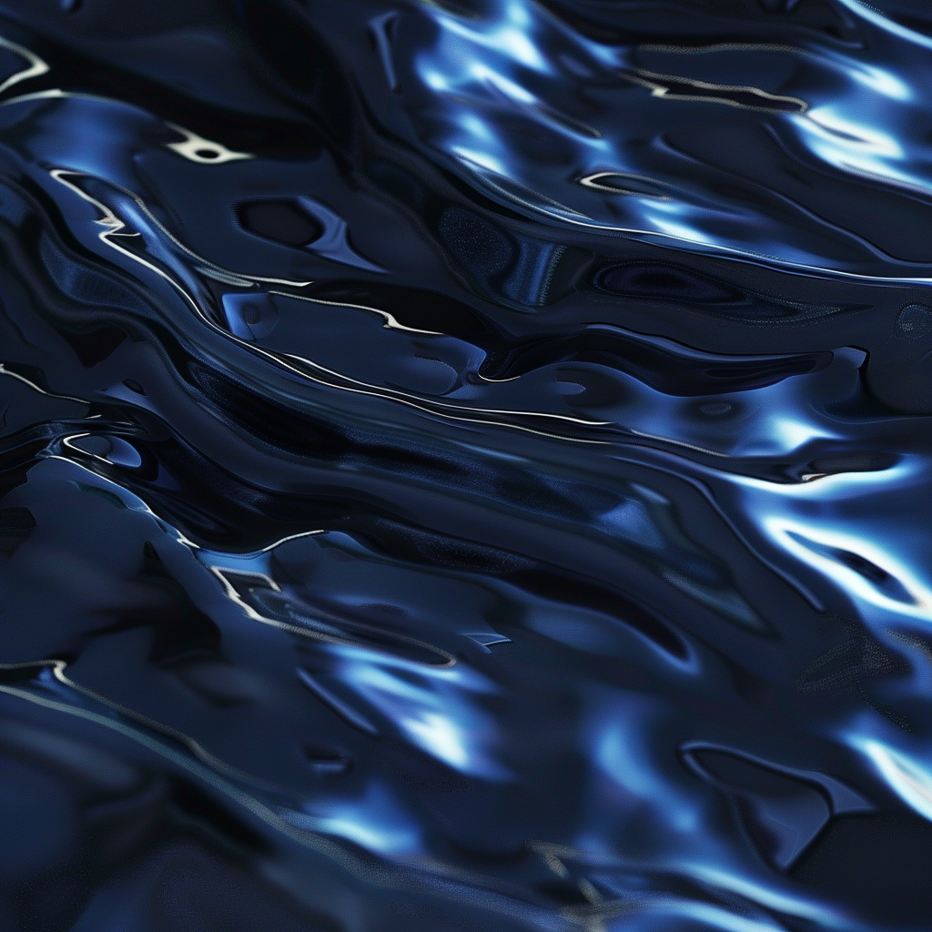 Dark Blue Flag Ripples Close