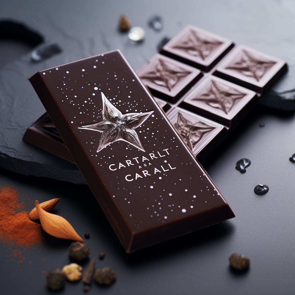 Dark chocolate caramel sea salt bar