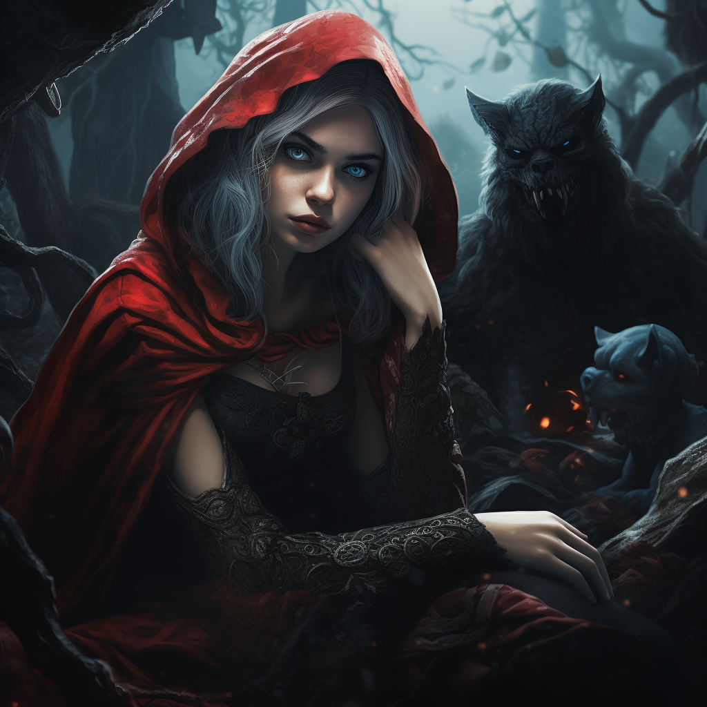 Dark Fantasy Cinderella Red Riding Hood Alice Wonderland