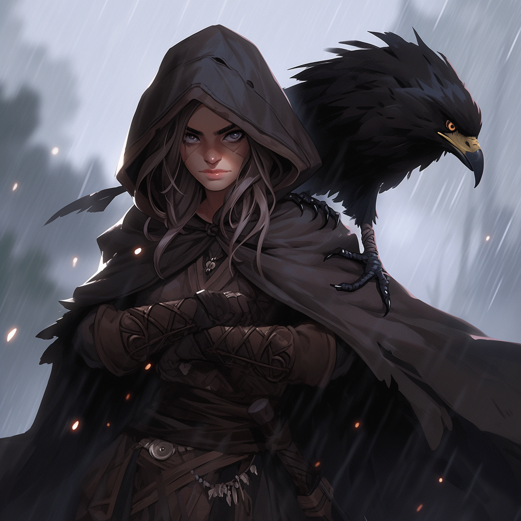 Dark Fantasy Rogue Assassin Outfit Art