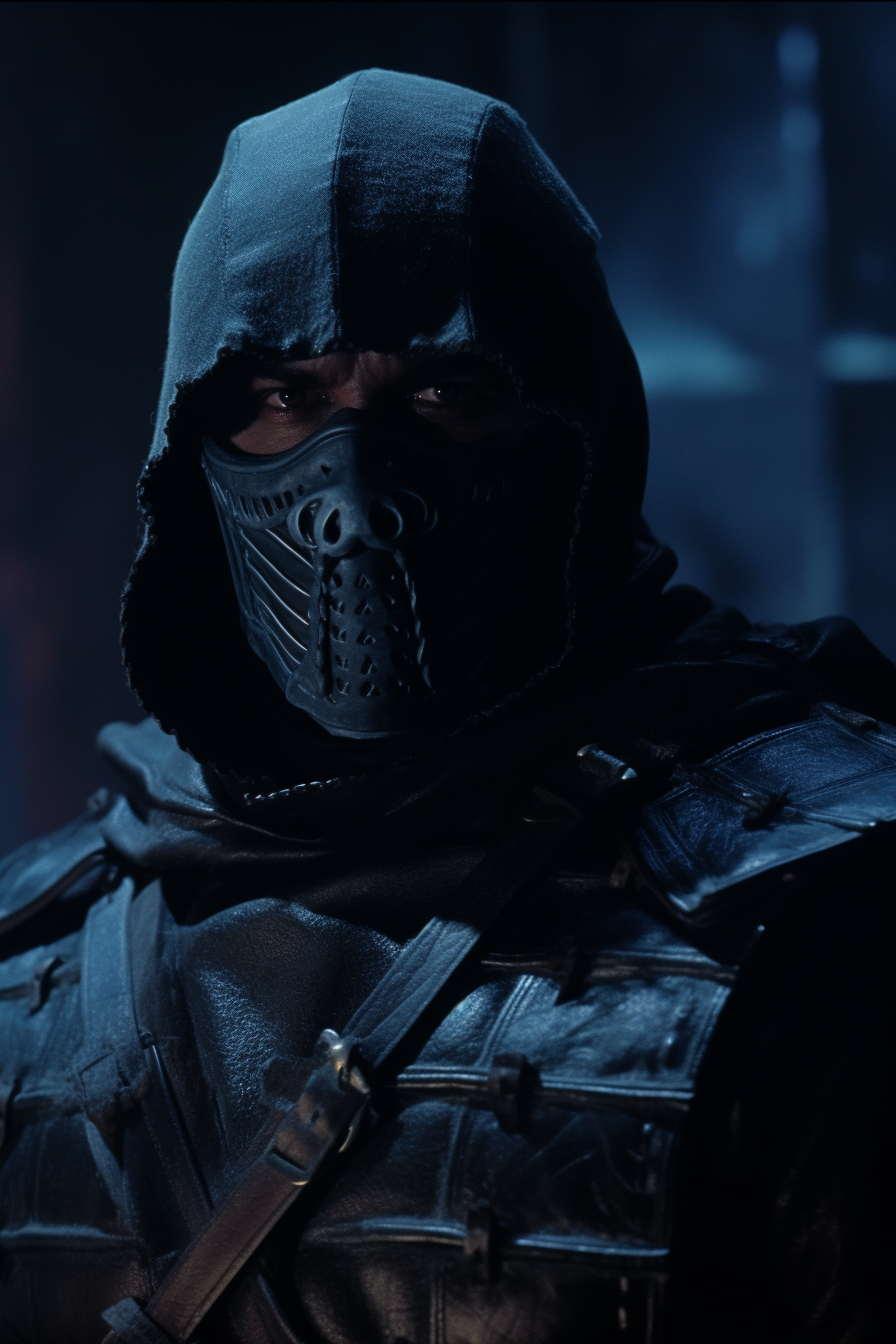 Screengrab of Sub-Zero from dark fantasy film