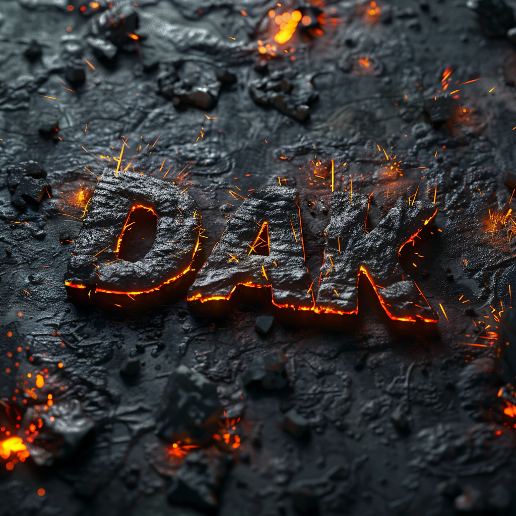 Dark Fire Sparks Texture Design