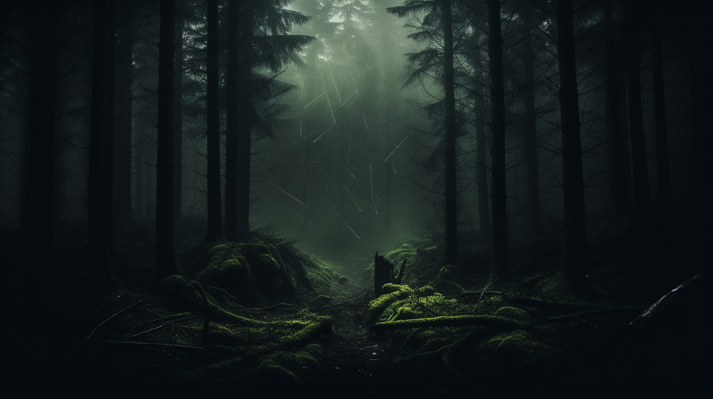 Dark Forest Scene