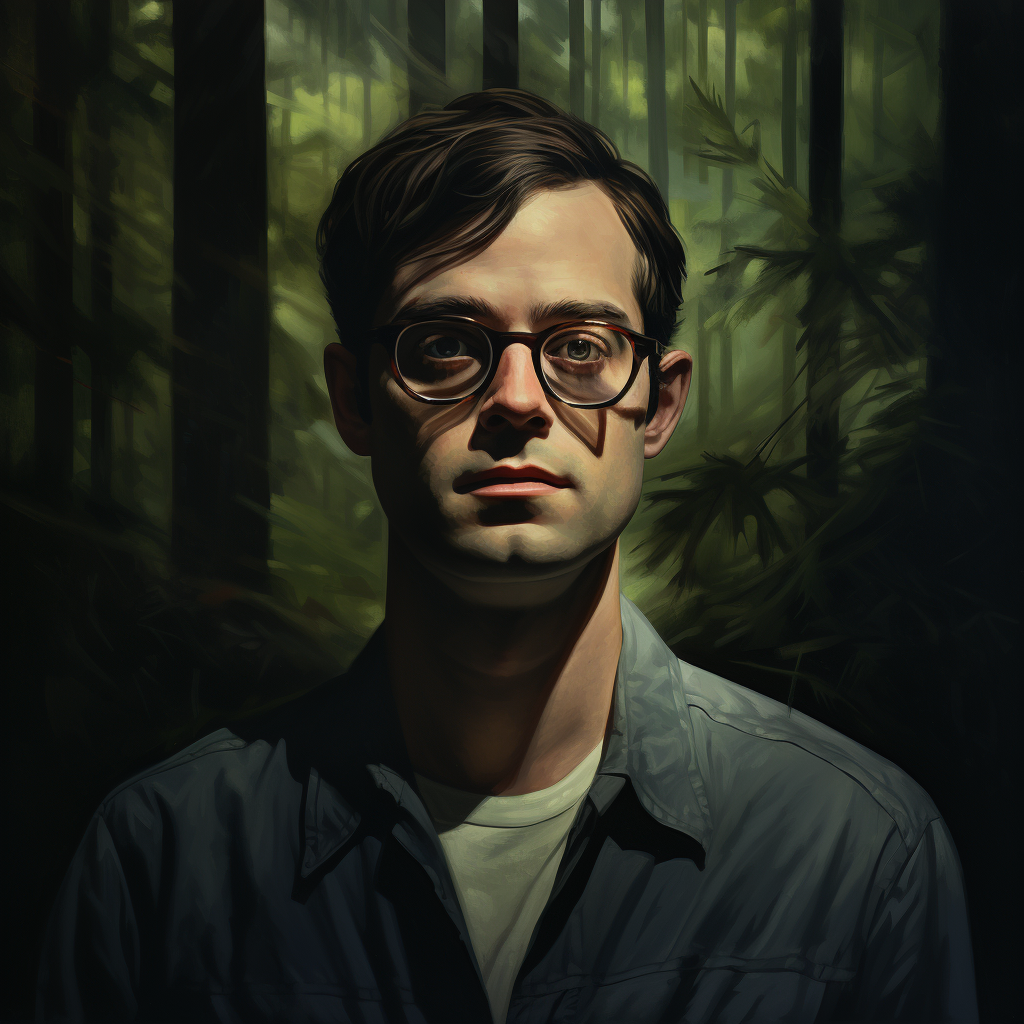 Richie Tozier in Dark Forest with Glasses