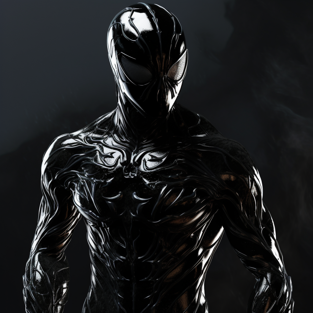 Artur's sinister glowing symbiote suit