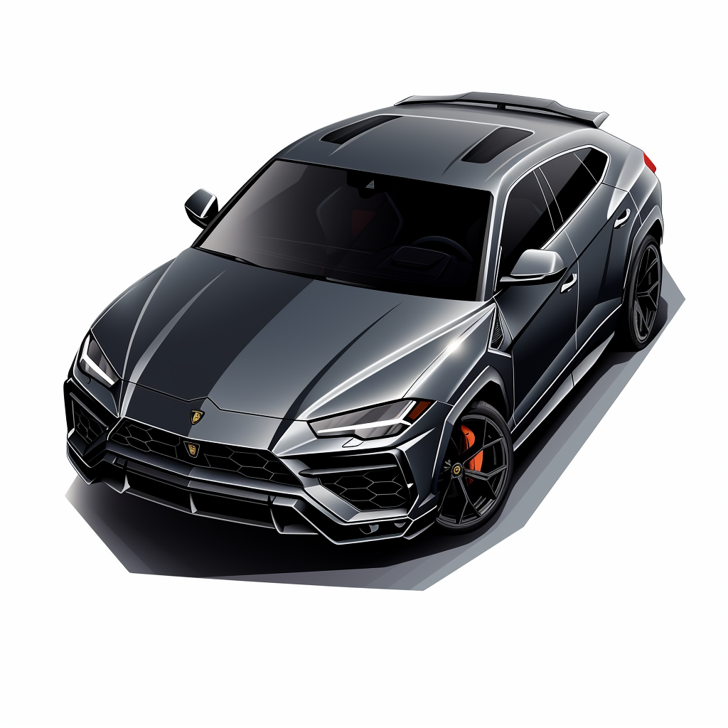 Satellite view of Lamborghini Urus