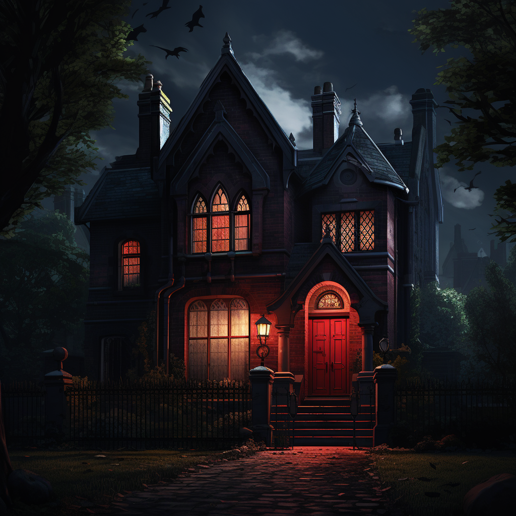 Spooky Gothic Revival House