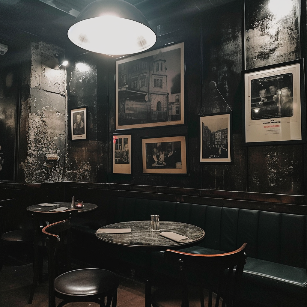 Dark Soho London Basement Restaurant Seating