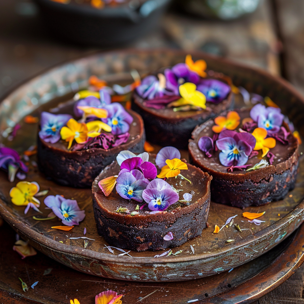 Mud Pies with Flower Petals