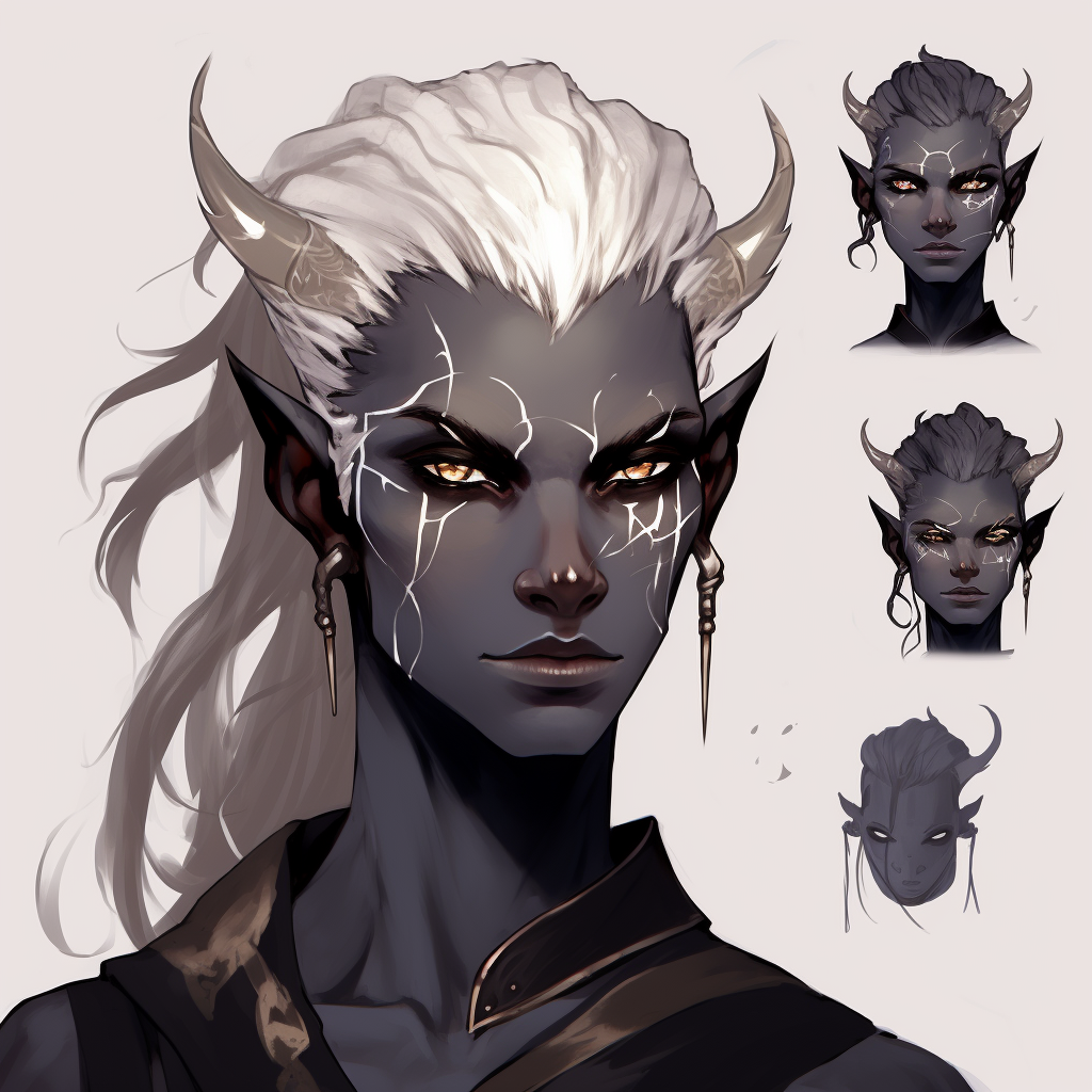 Dark Elf Male with Eye Patch