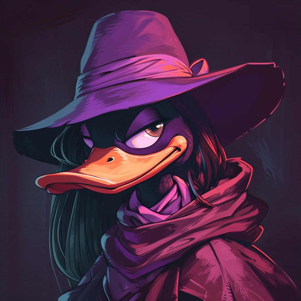 Darkwing Duck in Lofi Girl Style