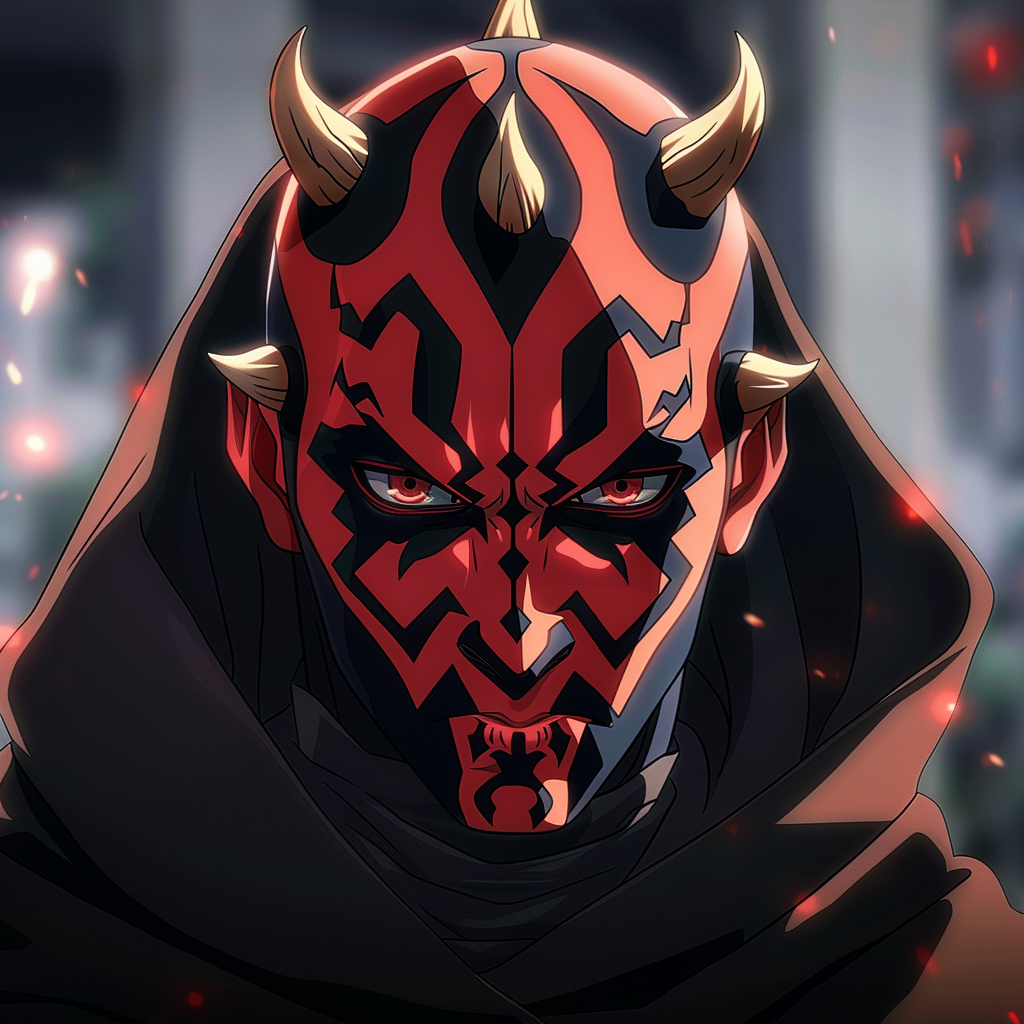 Darth Maul Anime Character Design