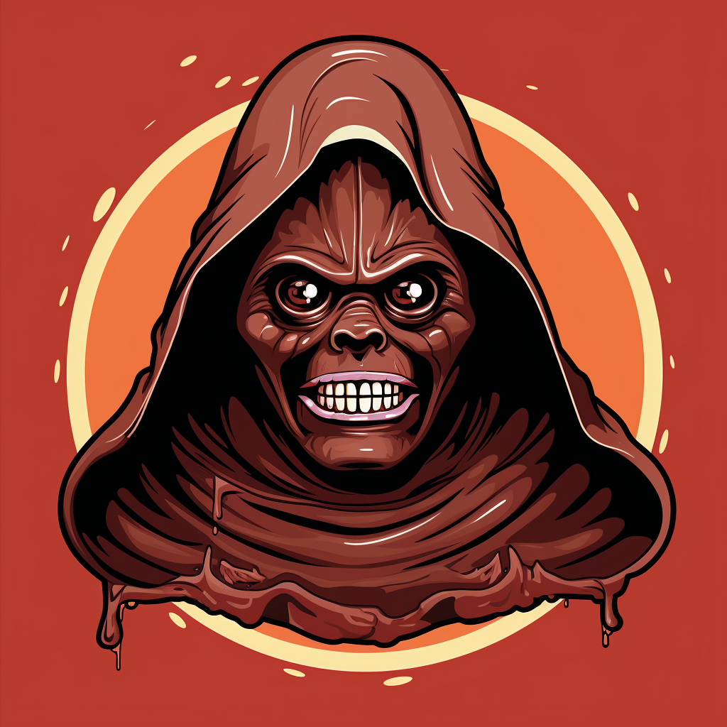 Darth Nutella, the Evil Villain with Hazelnut Mask