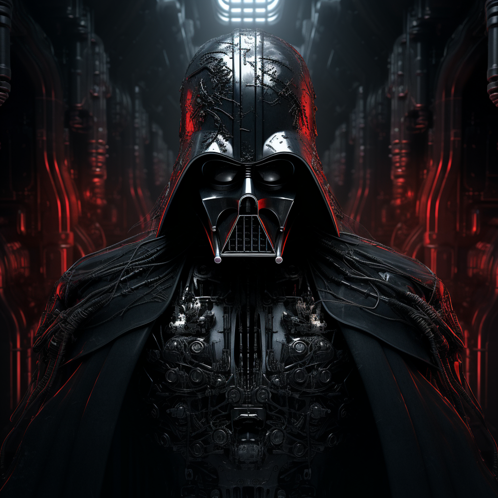 Darth Vader Alien Artist Giger Style