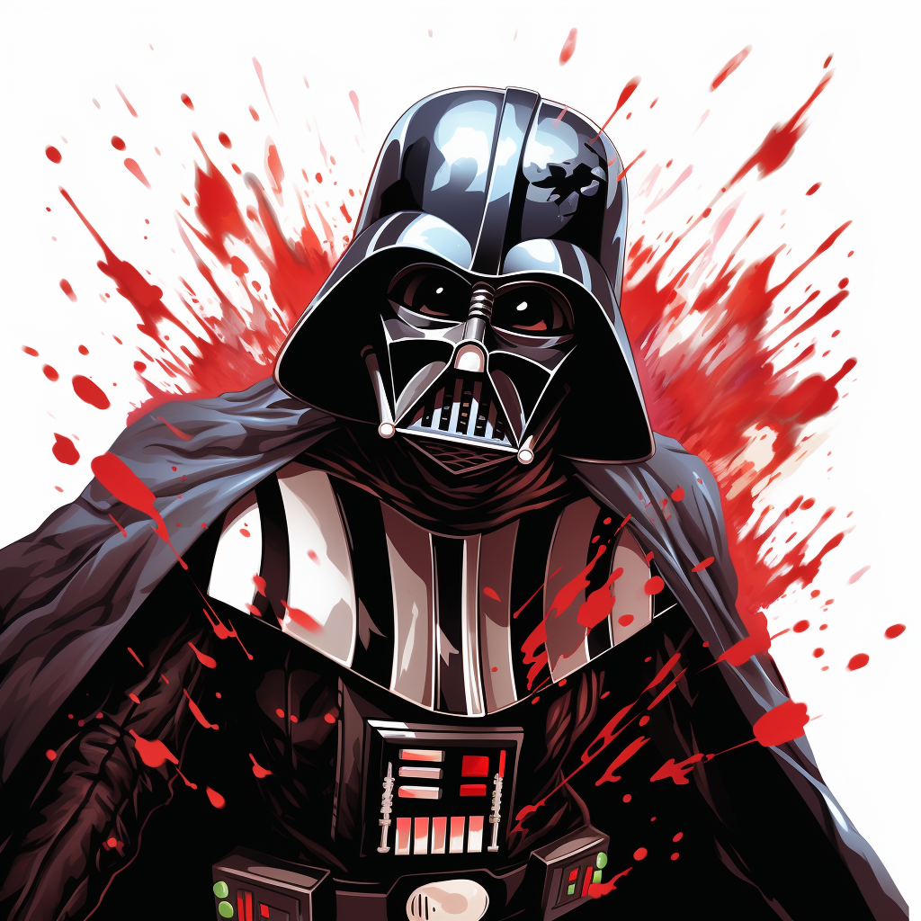 Darth Vader in Disney style