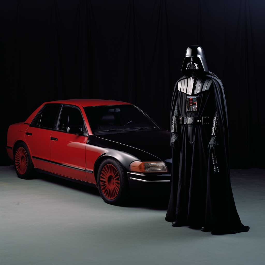 Darth Vader with a Honda Civic