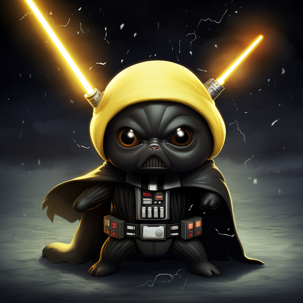 Darth Vader Pikachu illustration animation