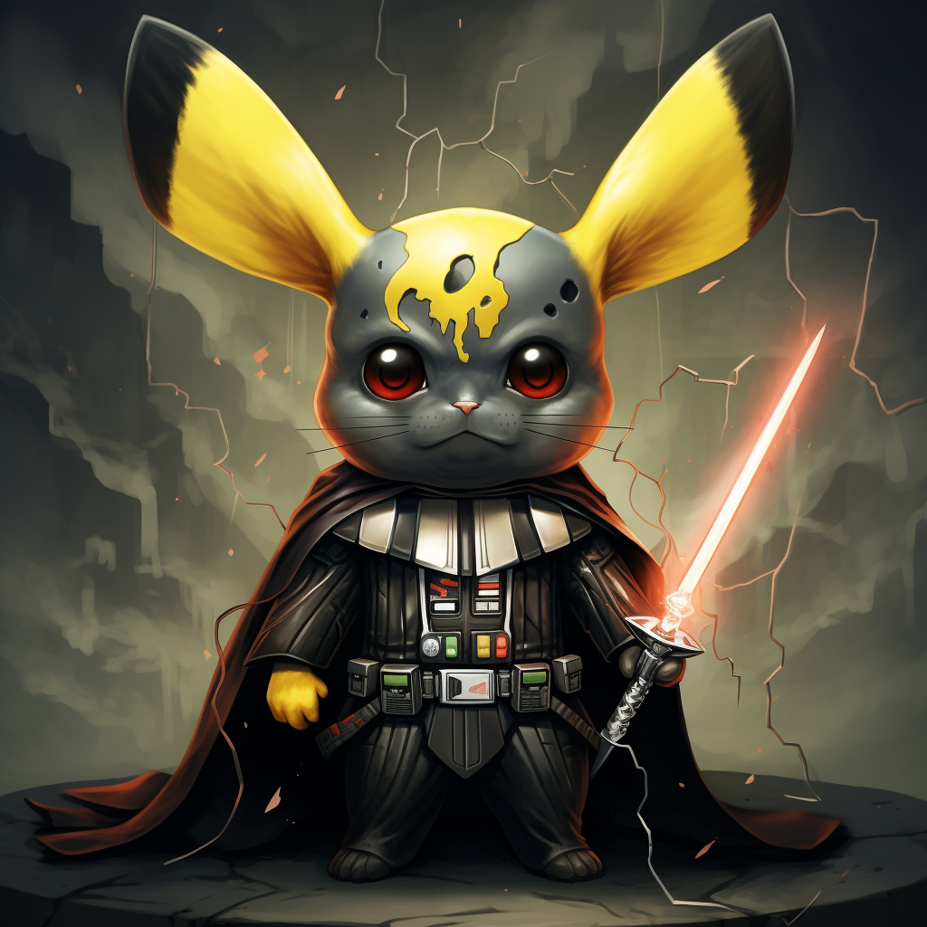 Darth Vader Pikachu illustration